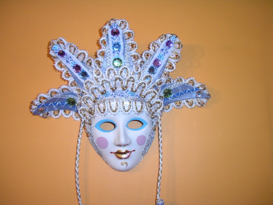 Snow Maiden - porcelain wall mask