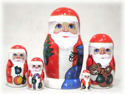 Father Frost Doll - 5pc. / 4"