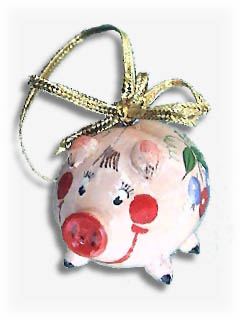 Pig Ornament, 1.5"