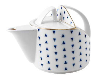 Baltic Ice Porcelain Teapot - Click Image to Close