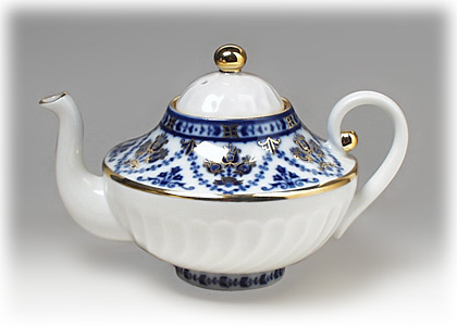 Cobalt Frieze Teapot, small