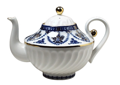 Cobalt Frieze Teapot, large