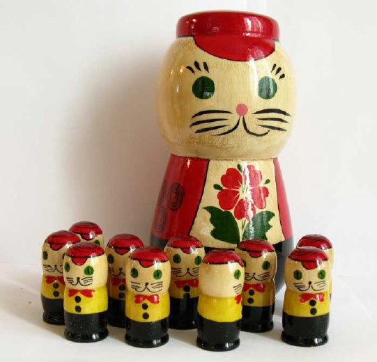 Counting Nesting Doll - Cat 11pc.