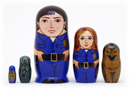 Police Doll 5pc./5"