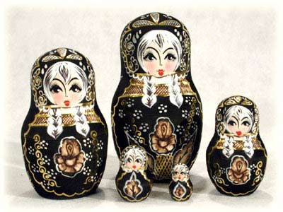 Deluxe Woodburned Doll - 5pc./ 6" - Click Image to Close