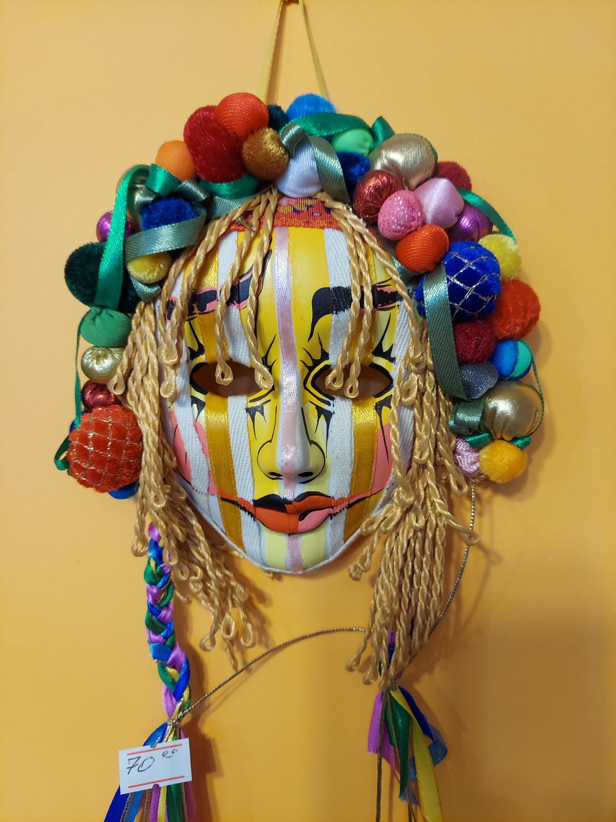 Gypsy Festival - porcelain wall mask