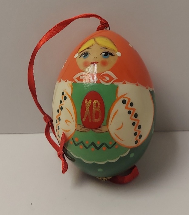 Egg Matryoshka Ornament - 3 inch