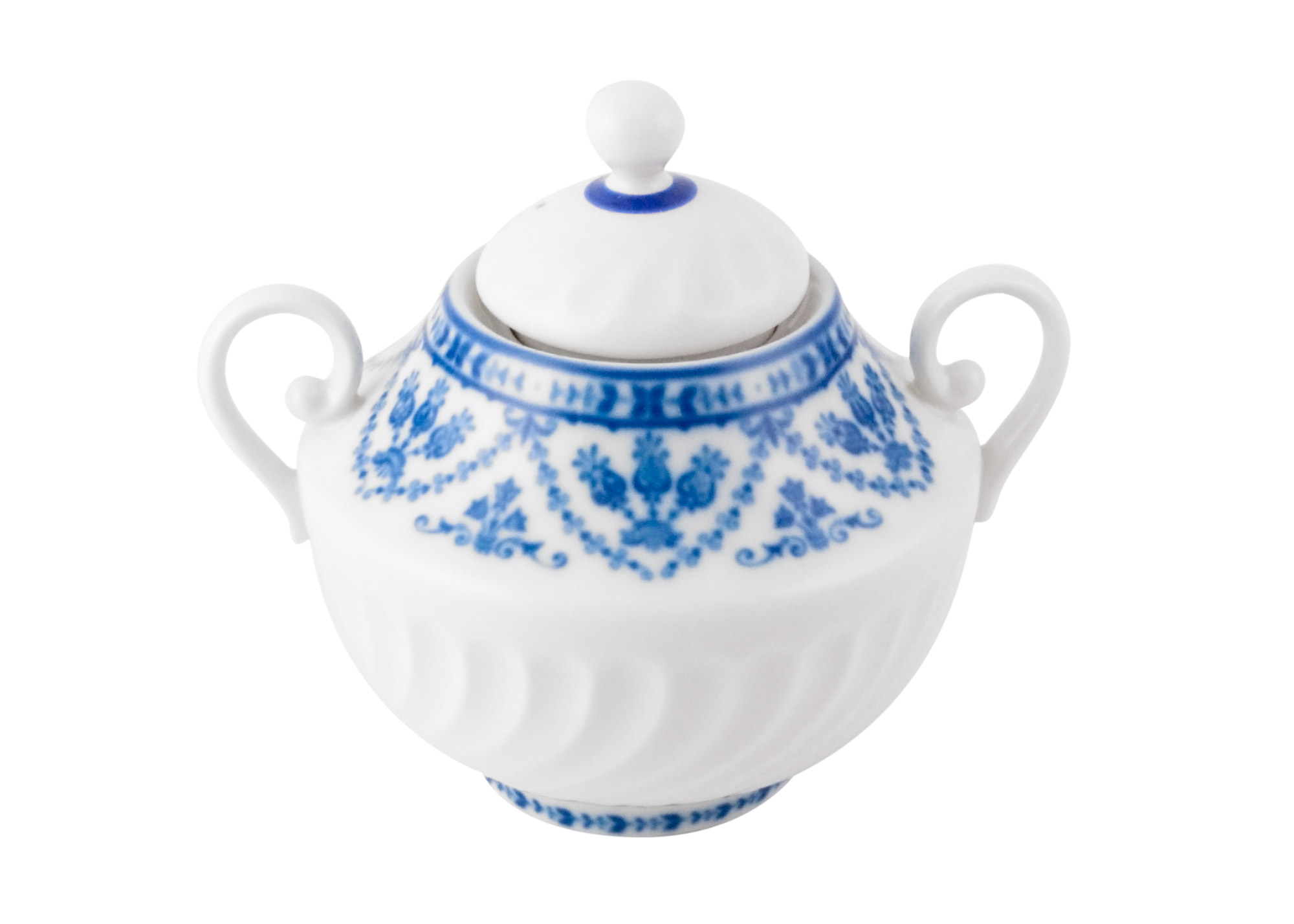 Cobalt Frieze no gold, Sugar Bowl