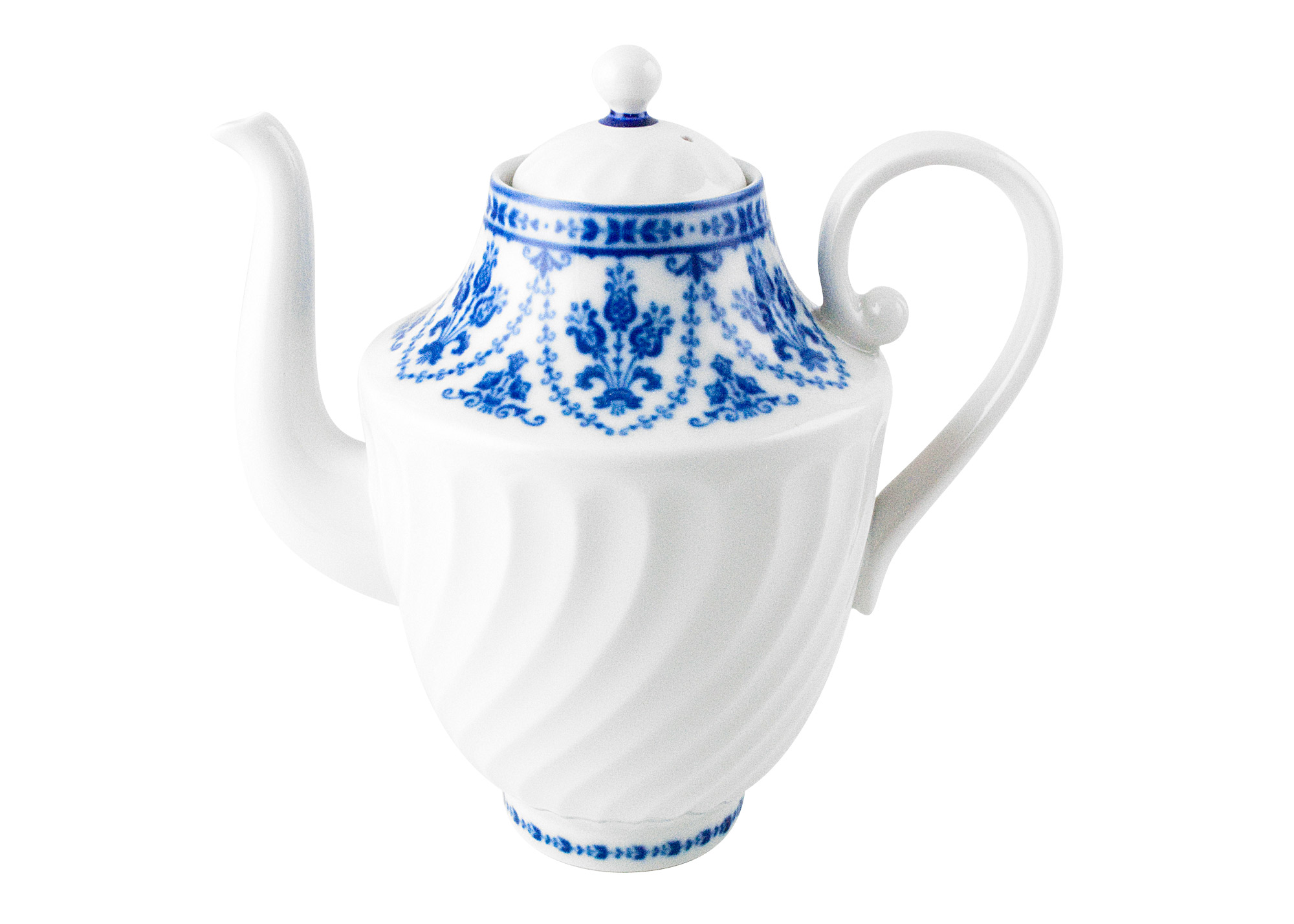 Cobalt Frieze no gold Coffee Pot